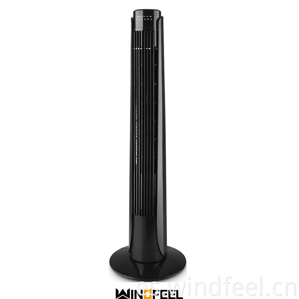 Ventilador de torre de 220 v para el hogar con mejor calificación, cuerpo de ABS blanco de 29 pulgadas, control de 3 velocidades, ventiladores de torre y pedestal